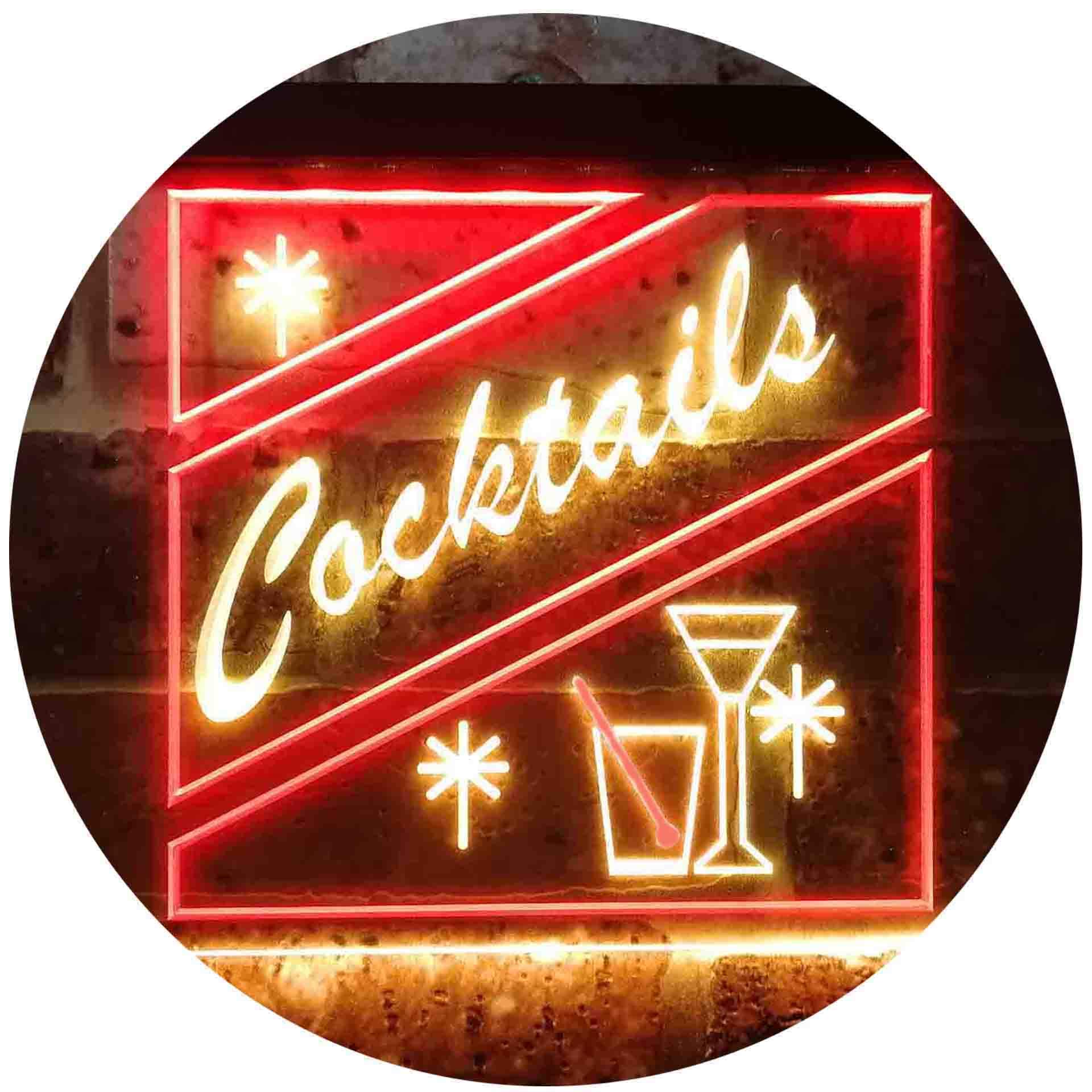 Amazon | Cocktails Display Dual Color LED看板 ネオンプレート
